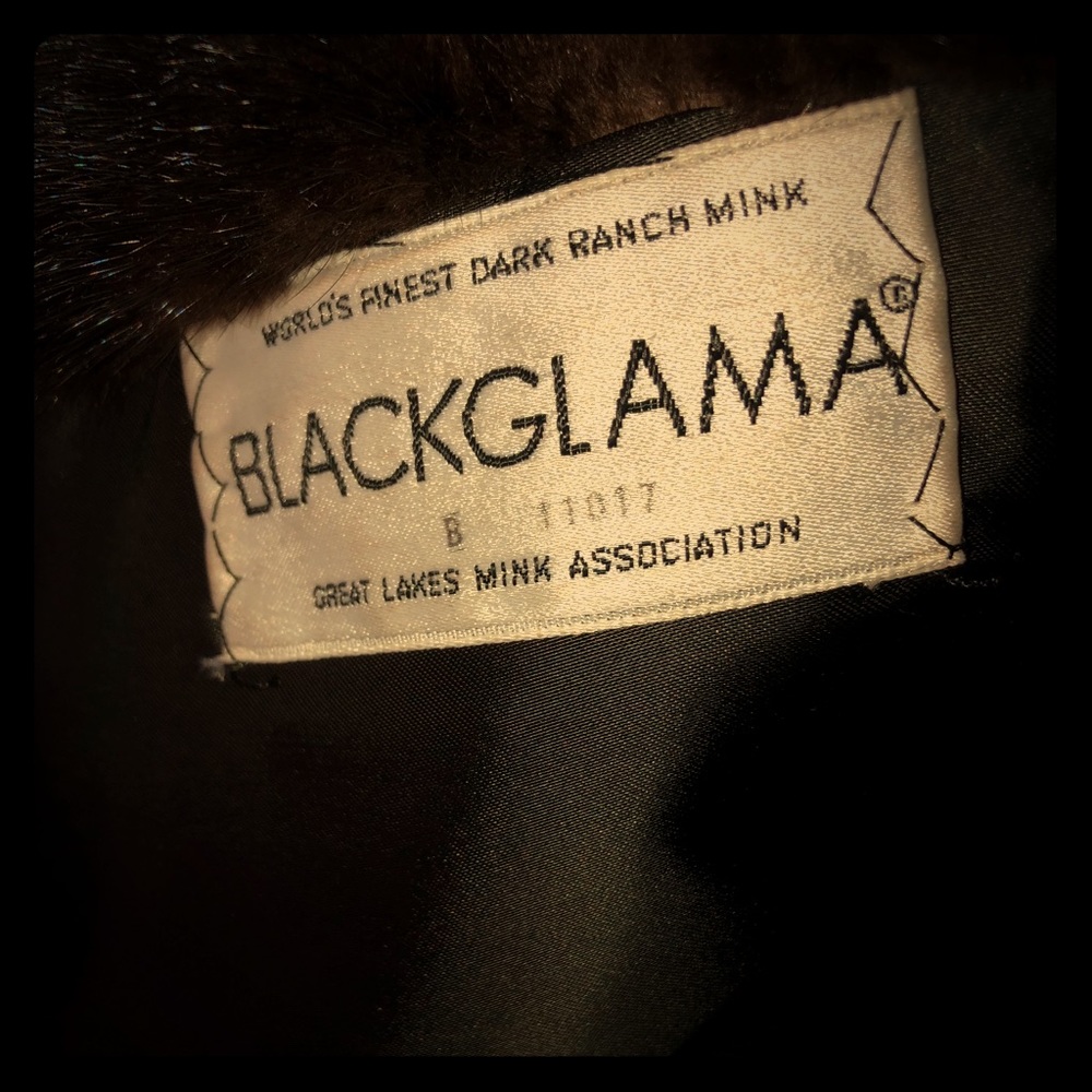 BLACKGLAMA VINTAGE DARK MINK 3/4 coat